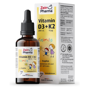 Vitamin D3 + K2 Family Drops - 20 ml.