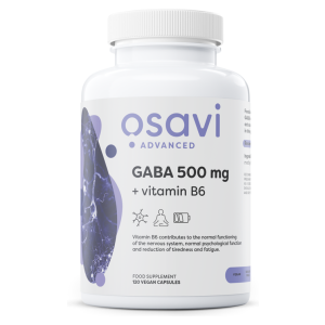 GABA 500mg + Vitamin B6 - 120 vcaps