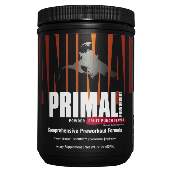 Animal Primal Preworkout Powder, Fruit Punch - 507g