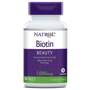 Biotin, 1000mcg - 100 tabs