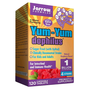 Yum-Yum Dophilus, 1 Billion CFU (Raspberry) - 120 chewable tabs