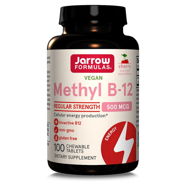 Methyl B-12, 500mcg (Cherry) - 100 chewable tabs