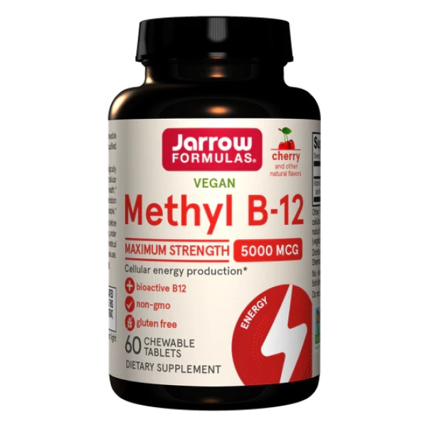 Vegan Methyl B-12, 5000mcg (Cherry) - 60 chewable tabs