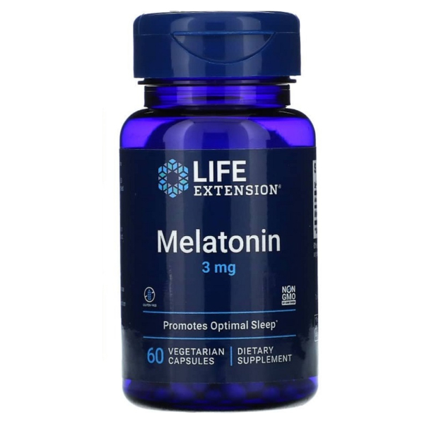 Melatonin, 3mg - 60 vcaps