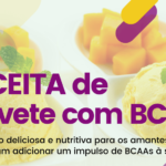Sorvete de manga com BCAAs