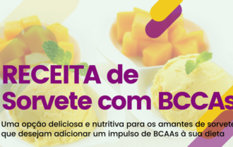 Sorvete de manga com BCAAs