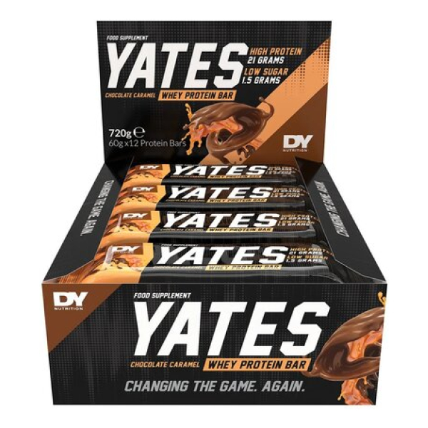 Yates Protein Bar, Chocolate Caramel - 12 x 60g