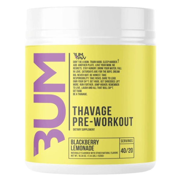 Thavage Pre-Workout, Blackberry Lemonade - 520g