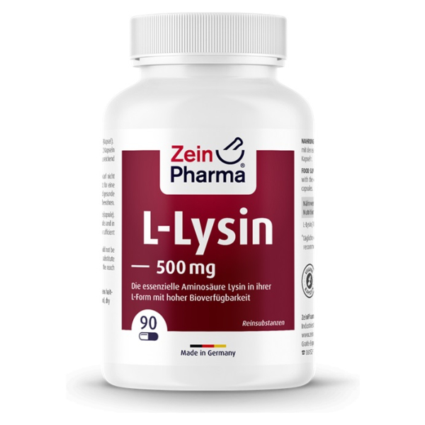 L-Lysine, 500mg - 90 vcaps