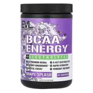 BCAA Energy + Electrolytes, Grape Splash - 345g