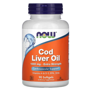 Cod Liver Oil, 1000mg Extra Strength - 90 softgels