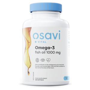 Omega-3 Fish Oil Molecularly Distilled, 1000mg - 120 softgels