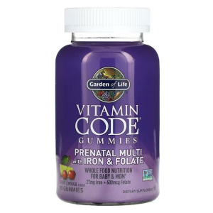 Vitamin Code Prenatal Multi with Iron & Folate Gummies, Cherry Lemonade - 90 gummies