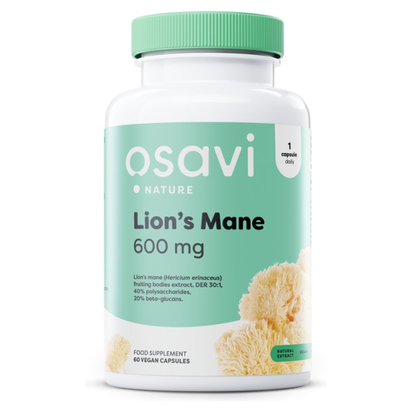 Lion's Mane, 600mg - 60 vegan caps