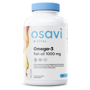 Omega-3 Fish Oil Molecularly Distilled, 1000mg - 180 softgels