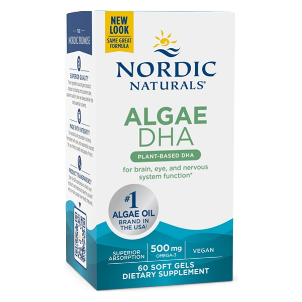 Algae DHA, 500mg - 60 softgels