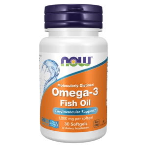 Omega-3 Fish Oil, Molecularly Distilled - 30 softgels