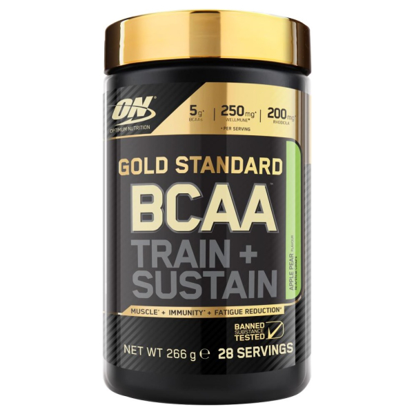 Gold Standard BCAA - Train + Sustain, Raspberry Pomegranate - 266g