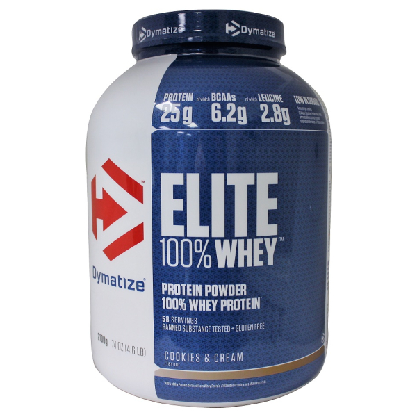 Elite 100% Whey Protein, Cookies & Cream - 2100g