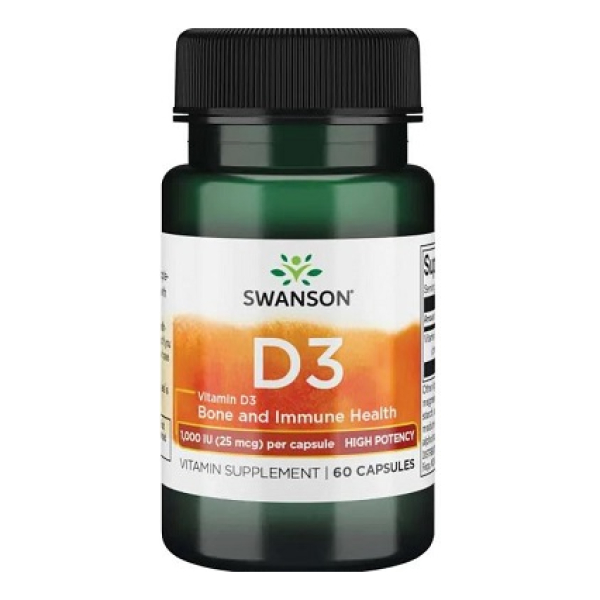 Vitamin D-3, 1000 IU - 60 caps