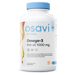 Omega-3 Fish Oil Molecularly Distilled, 1000mg (Lemon) - 180 softgels