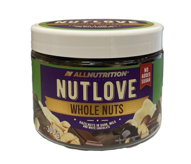 Nutlove Whole Nuts, Hazelnuts in Dark / Milk and White Chocolate - 300g