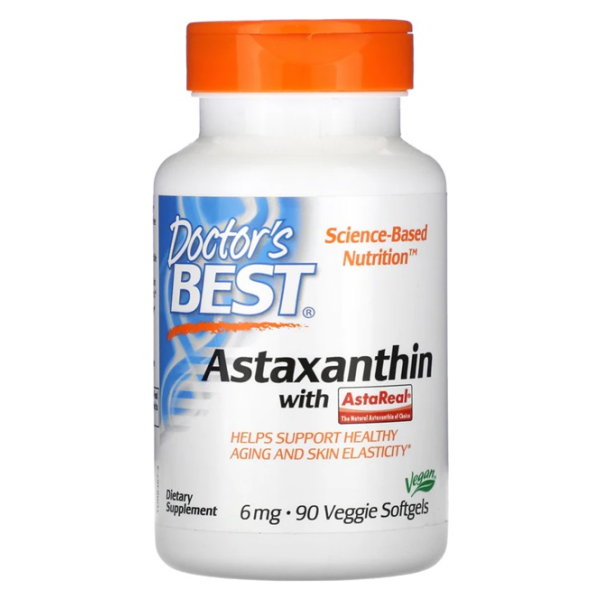 Astaxanthin with AstaReal, 6mg - 90 veggie softgels