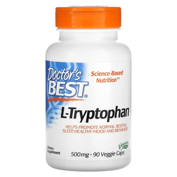 L-Tryptophan, 500mg - 90 vcaps