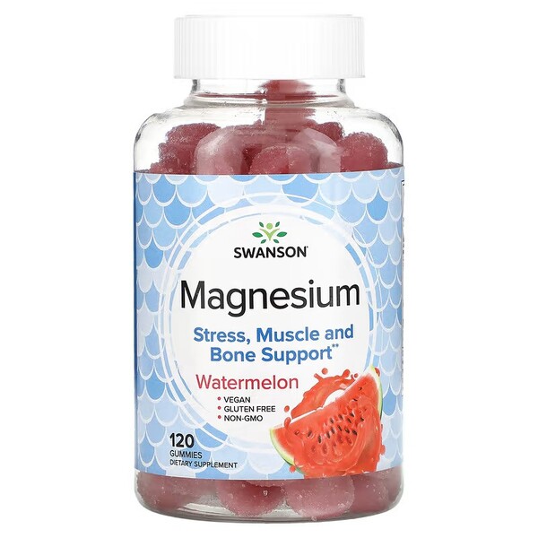 Magnesium Gummies, Watermelon - 120 gummies