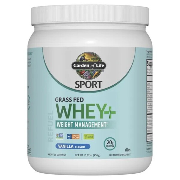 Sport Grass Fed Whey+ Weight Management, Vanilla - 450g