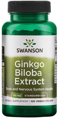 Ginkgo Biloba Extract, 120mg - 100 vcaps