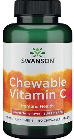 Chewable Vitamin C, Natural Cherry Flavour - 60 chewable tablets