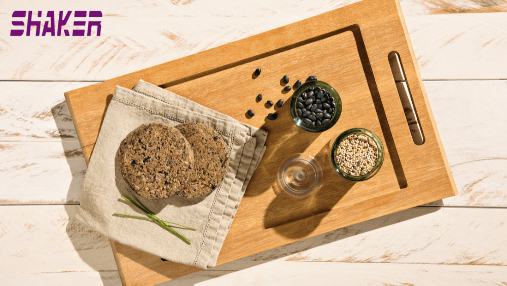 Hambúrguer de Feijão Preto e Quinoa