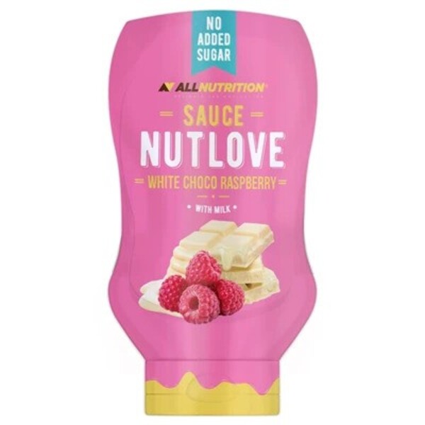 Nutlove Sauce, White Choco Raspberry - 280 ml.