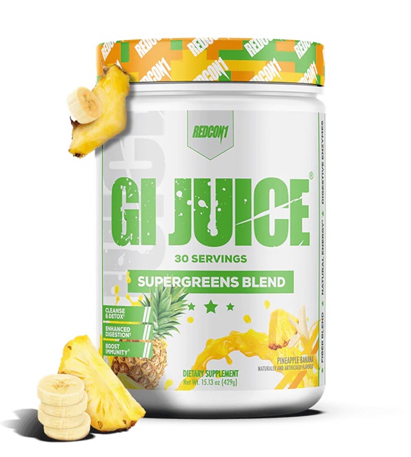 GI Juice Supergreens Blend, Pineapple Banana - 429g