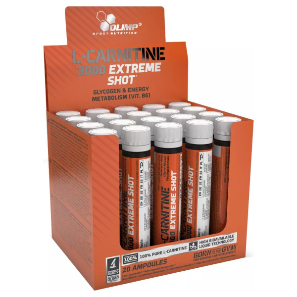 L-Carnitine 3000 Extreme Shot, Cherry - 20 x 25 ml.