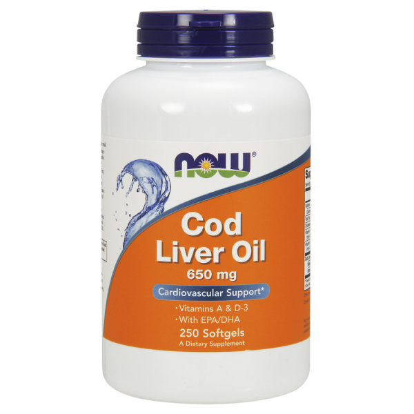 Cod Liver Oil, 650mg - 250 softgels