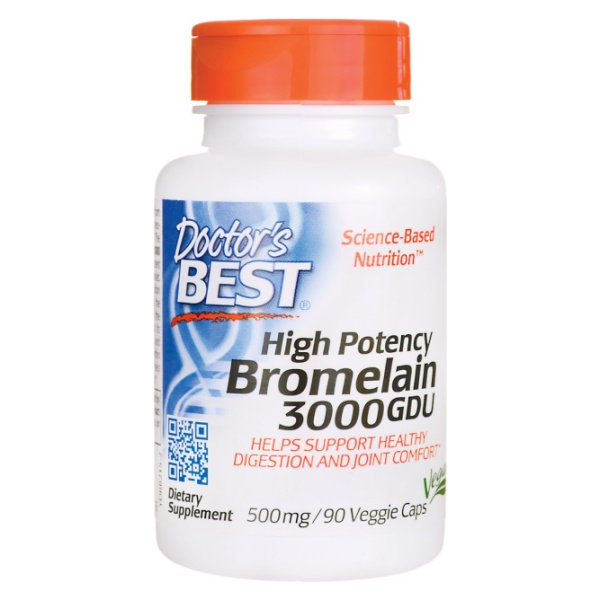 High Potency Bromelain 3000 GDU, 500mg - 90 vcaps