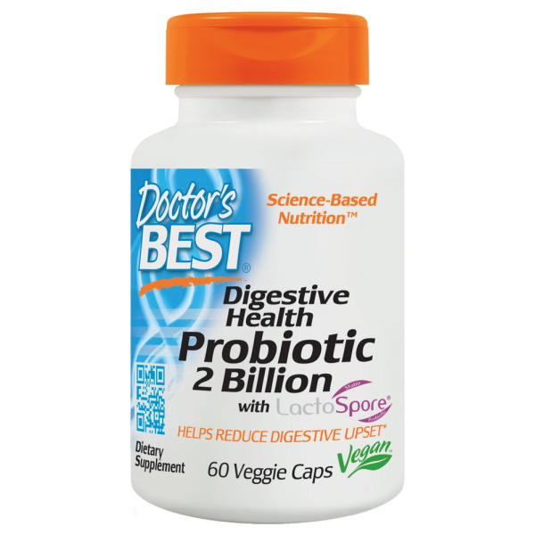 Digestive Health Probiotic 2 Billion with LactoSpore - 60 vcaps
