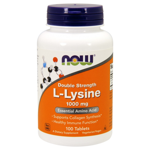 L-Lysine, 1000mg - 100 tabs