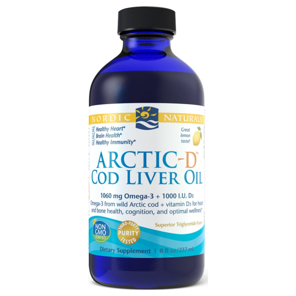 Arctic-D Cod Liver Oil, Lemon - 237 ml.
