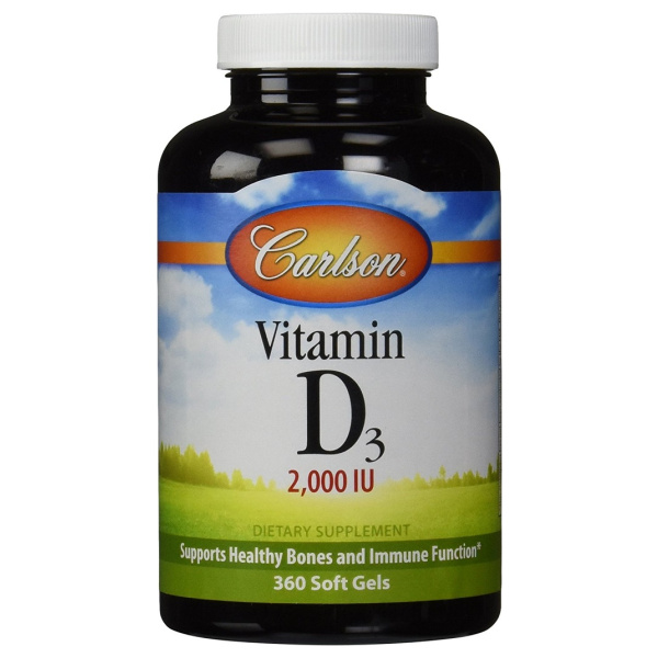 Vitamin D3, 2000 IU - 360 softgels