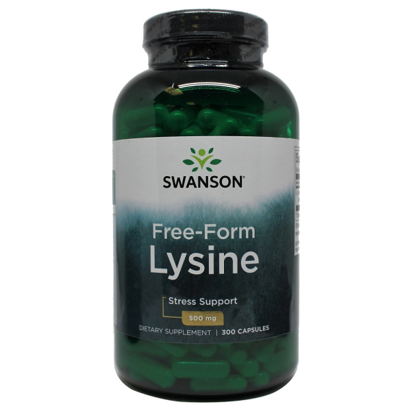 Lysine, 500mg Free-Form - 300 caps