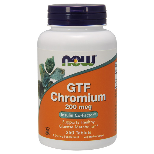 GTF Chromium, 200mcg - 250 tablets