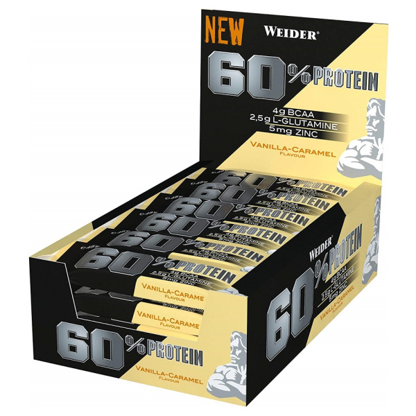 60% Protein Bar, Vanilla-Carmel - 24 x 45g