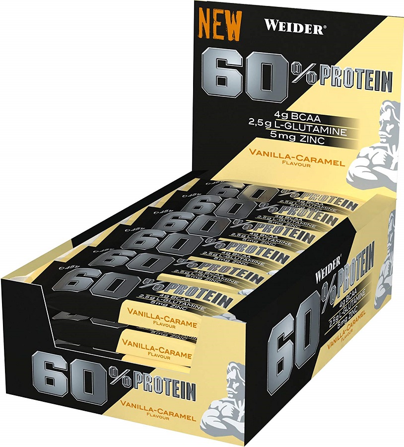 60% Protein Bar, Vanilla-Carmel - 24 x 45g