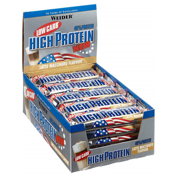 40% Low Carb High Protein Bar, Chocolate - 24 x 50g