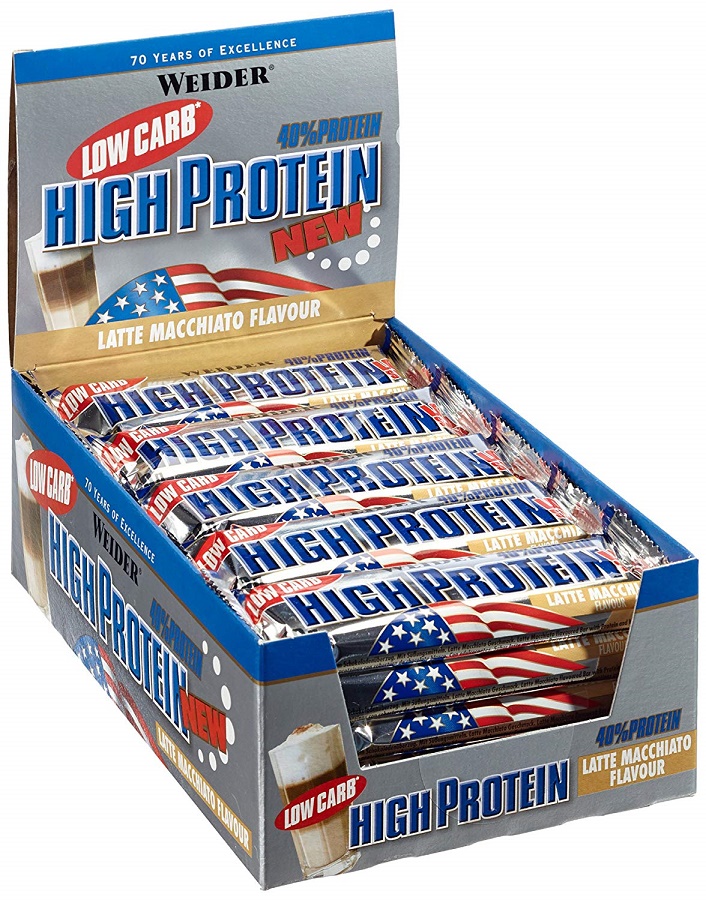 40% Low Carb High Protein Bar, Peanut Caramel - 24 x 50g