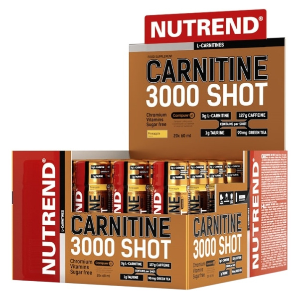 Carnitine 3000 Shot, Orange - 20 x 60 ml.
