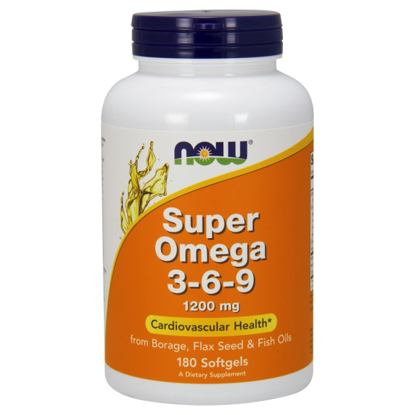 Super Omega 3-6-9, 1200mg - 180 softgels